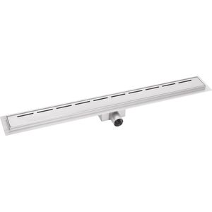 Badplaats Douchegoot 110 cm BP05 - Douchedrain met RVS Rooster - 7 cm Diep en Inclusief Afvoer