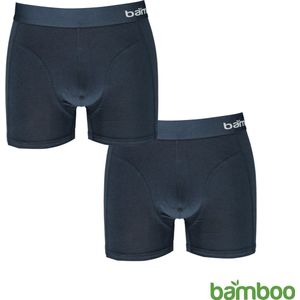 Bamboe Boxershort Heren Blauw / Groen 2-Pack - Maat  S