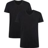 Apollo heren T-shirt Bamboe - V Hals- 2-pack - Wit