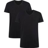 Apollo heren T-shirt Bamboe - V Hals- 2-pack - Wit