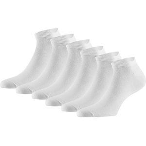 Sneakersokken - Wit - Bamboe - 6-paar - Unisex