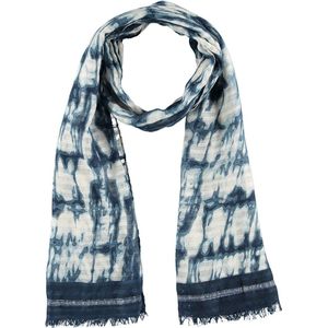 Sarlini Langwerpige Sjaal Multi Print Blauw