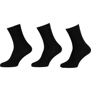 Apollo - Bamboe Sokken - Zwart - 3 Paar - 46