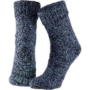 Apolla - Natural Wool - Huissokken - Grijs - Gerecycled Wol