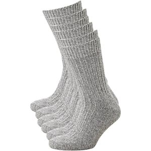 Apollo Sokken Norwegian - set van 6 Grijs