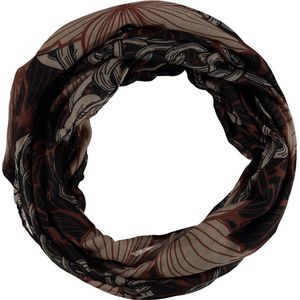 Sarlini Snood Colsjaal Zwart/Bruin