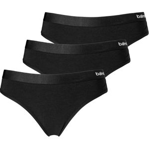 Apollo - Dames String - Zwart - 3-pack - Bamboe - Duurzaam en Comfortabel