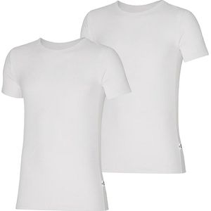 Apollo - Round Neck T-shirts - Wit - 2 Stuks - Heren - Biokatoen