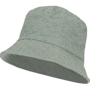 Sarlini - Bucket Hat - Vissershoedje - Hoed - Festival - Dames - 56 cm - Katoen - aqua