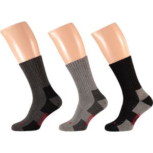 Apollo Thermo Sokken - Grijs - Gerecyclede Wolblend - 3-Pack