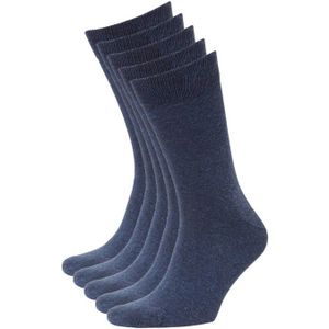 Anytime Sokken - set van 5 Denimblauw