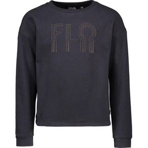 Like FLO - Comfy Sweater - Navy - FLO Artwork - Ronde Hals