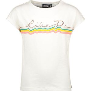 Like Flo - T-shirt - Off White - Korte Mouw - Stretch Jersey