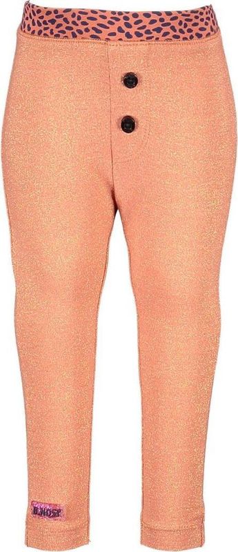 B. Nosy - Baby Meisjes Tregging - Zwart - Biologisch Katoen - Lurex Accenten