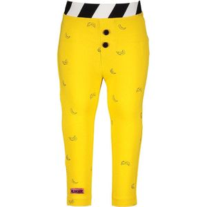 B. Nosy - Baby Meisjes Broek - All-over Bananen Print - Biologisch Katoen
