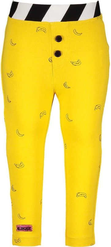 B. Nosy - Baby Meisjes Broek - All-over Bananen Print - Biologisch Katoen