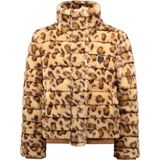 Like Flo - Meisjes Jas - Animal Motief - Imi Fur - Luxe Rib Boordjes