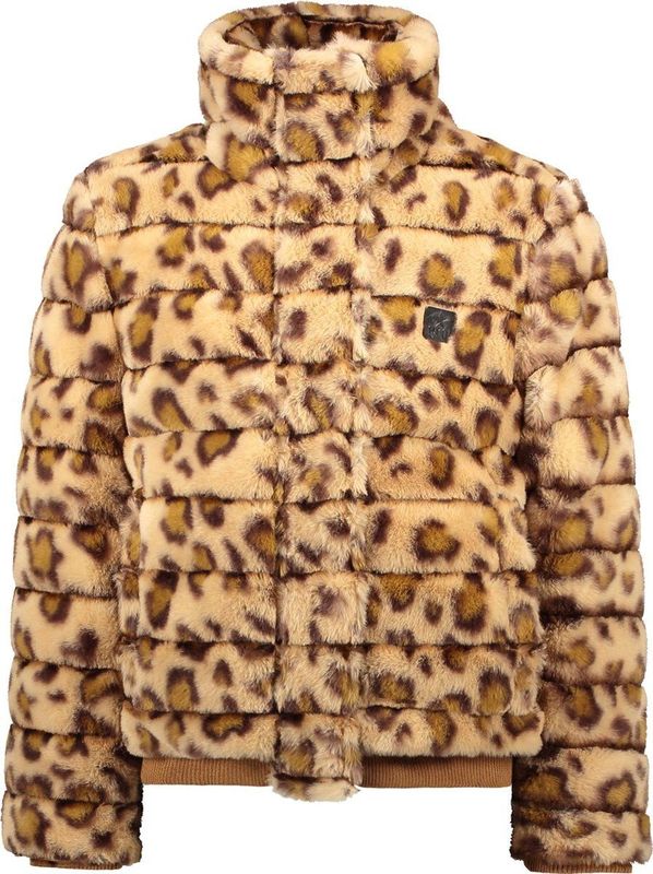 Like Flo - Meisjes Jas - Animal Motief - Imi Fur - Luxe Rib Boordjes