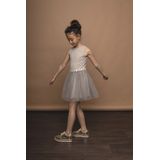 Le Chic - Jurk - Mouwloos - Feestelijke Tule - Maat 140