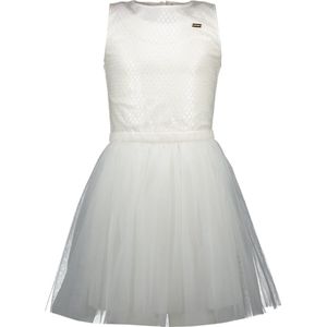 Le Chic - Meisjes Jurk - Mouwloos - Pailletten-print - Feestelijke Tule