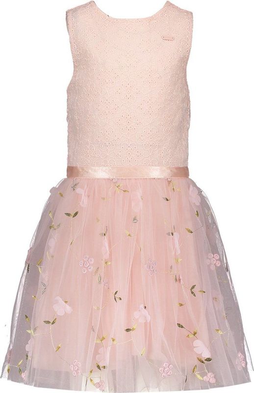 Le Chic - Jurk - Bloemen-Tule - Opengewerkte Stof