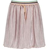 Nono - Plisse Rok - Zilver - Jersey - Gekleurde Tailleband