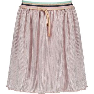 Nono - Plisse Rok - Zilver - Jersey - Gekleurde Tailleband