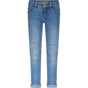 TYGO & vito Broek - Blauw - Skinnyfit Stretchjeans - Dubbele Kniestukken