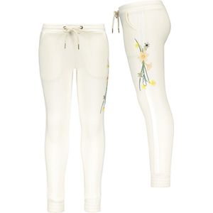 Like Flo Meisjes broek geborduurd - Off white