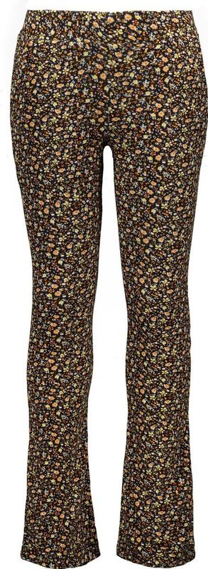 Like Flo - Flared Pants - Blackflower - Stretchstof