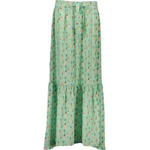 NoNo - N203-5711/323 - Maxi-Rok - Groen - All-Over Multicolor Print