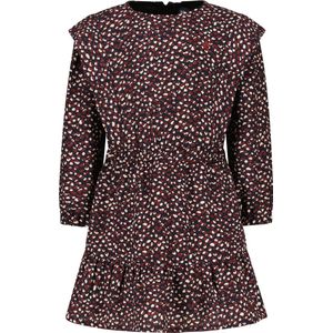 Like Flo - Jurk - Navy - Recycled Polyester - All-Over Dot Print