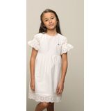 Le Chic - Soraya - Jurk - Poplin - Wit - Kant Details