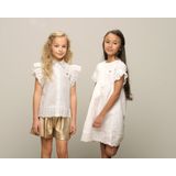 Le Chic - Soraya - Jurk - Poplin - Wit - Kant Details