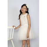 Le Chic - SYMPHONY C212-5834 - Jurk - Glimmend Bovenlijfje - Tule Rok