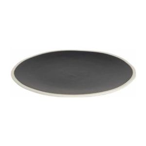The Table atelier - dinerbord - Ø 26 cm - handgemaakt - zwart/wit