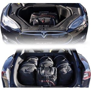Tesla Model S 2012-2016 Trunk Reistassen 8-delig Organizer Weekendtassen Auto Interieur Accessoires