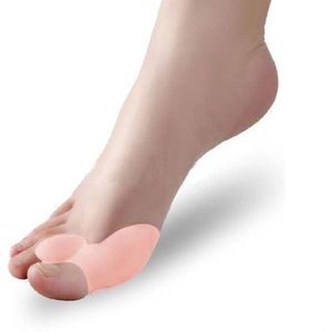 Siliconen gel teenspreider|Teen corrector|Grote teen beschermer|Teen ondersteuning|beige|1 paar (2 stuks)|EPIN