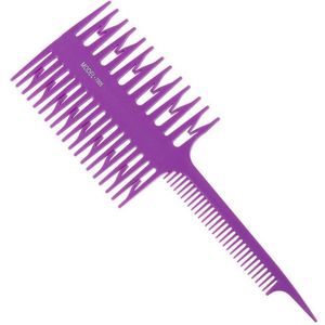 Highlight Kam | Kappers Kam | Haar Accessoire | Styling Tool | Paars | 3 In 1