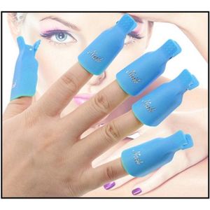 Nagellak Remover Clips | Nagelclips | 10 Stuks | Ocean Blue