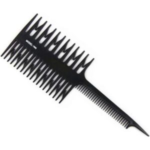 Highlight Kam | Kappers Kam | Haar Accessoire | Styling Tool | Zwart | 3 In 1