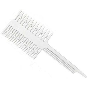 Highlight Kam | Kappers Kam | Haar Accessoire | Styling Tool | Wit | 3 In 1