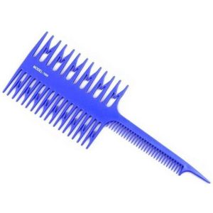 Highlight Kam | Kappers Kam | Haar Accessoire | Styling Tool | Blauw | 3 In 1