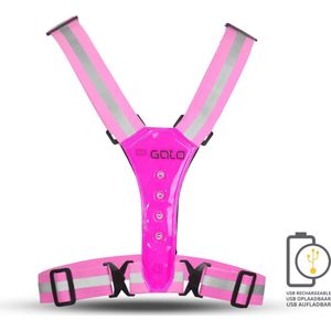 Gato Sports - Led Safer Sport Vest USB - Roze