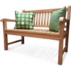 Tuinbank van Teak Comfort Plus +| 180 cm | 4-Persoons / 4-Zits | Naturel  / Original  | BONANY Luxe | Geschuurd & Olie op Waterbasis | Klassiek & Traditioneel | Stevig | Tuinzetel | Bank voor Tuin