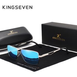 KingSeven Bluestar -Zonnebril Heren - Pilotenbril met UV400 en polarisatie filter - Z198