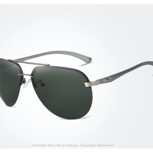 KingSeven Greenstar - Pilotenbril met UV400 en polarisatie filter - Z179