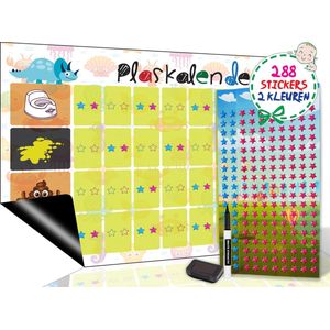 Brute Strength - Magnetisch Beloningssysteem (36) - A3 - Beloningskalender - Planborden - Weekplanner kind - Zindelijkheidstraining - Plassticker
