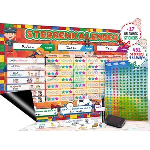 Brute Strength - Magnetisch Beloningssysteem (53) - A3 - Beloningskalender - Planborden - Weekplanner kind - Zindelijkheidstraining - Dagplanner