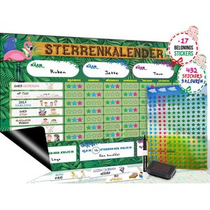 Brute Strength - Magnetisch Beloningssysteem (67) - A3 - Beloningskalender - Planborden - Weekplanner kind - Zindelijkheidstraining - Dagplanner